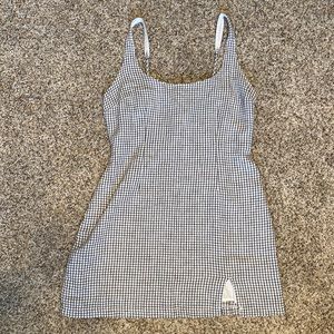 Abercrombie 90s Gingham Slip Mini Dress